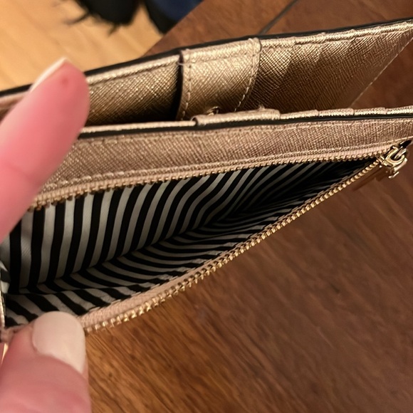Kate Spade Cameron Street Stacy Bifold Wallet in Rose Gold - Picture 6 of 8